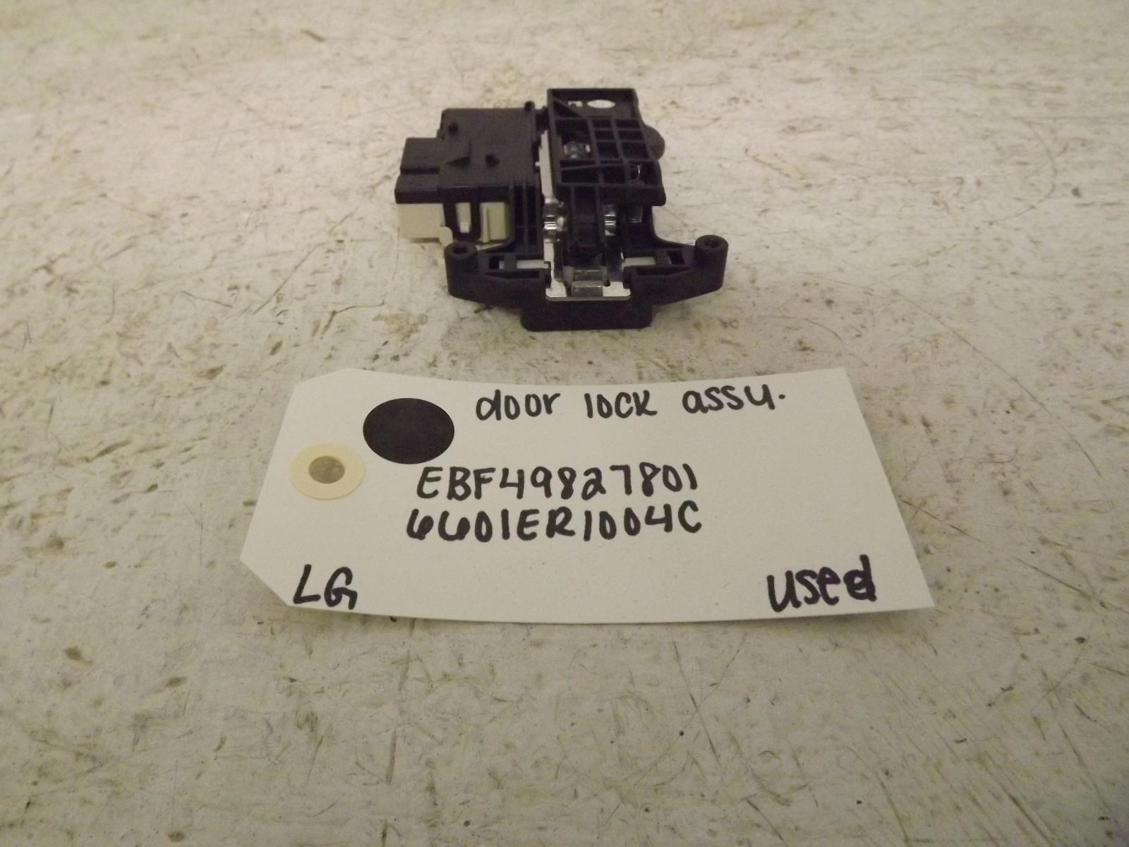 LG Washer EBF49827801 6601ER1004C Door Lock Assembly Used LG Washer EBF49827801 6601ER1004C Door Lock Assembly Used
